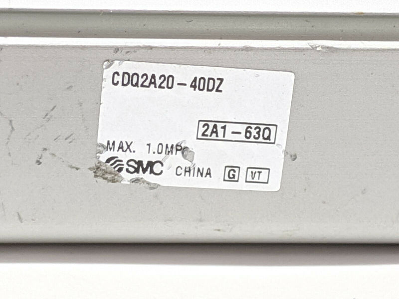 SMC CDQ2A20-40DZ Compact Cylinder 20mm Bore 40mm Stroke - Maverick Industrial Sales