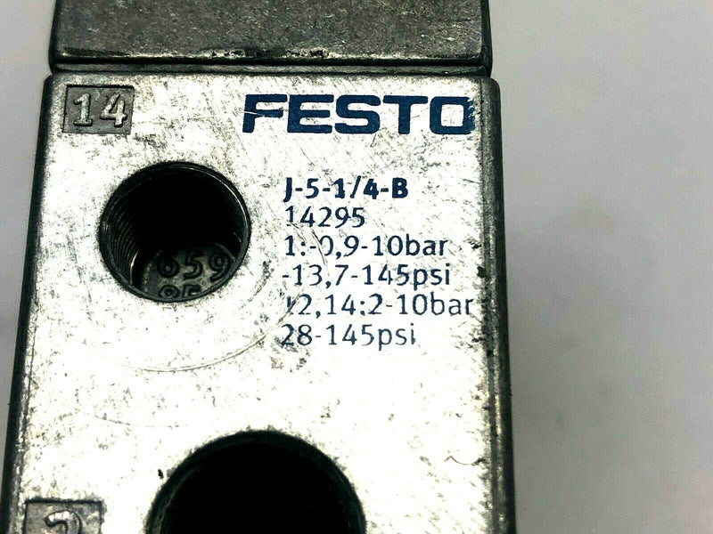 Festo J-5-1/4-B 14925 Pneumatic Valve - Maverick Industrial Sales