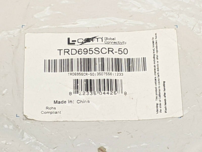 L-com TRD695SCR-50 Shielded Cat 6 Cable RJ45 / RJ45 PVC Jacket Gray 50.0 ft - Maverick Industrial Sales