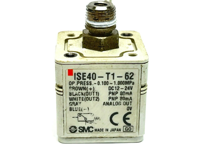 SMC ISE40-T1-62 Digital Pressure Switch MPa Short Lead - Maverick Industrial Sales