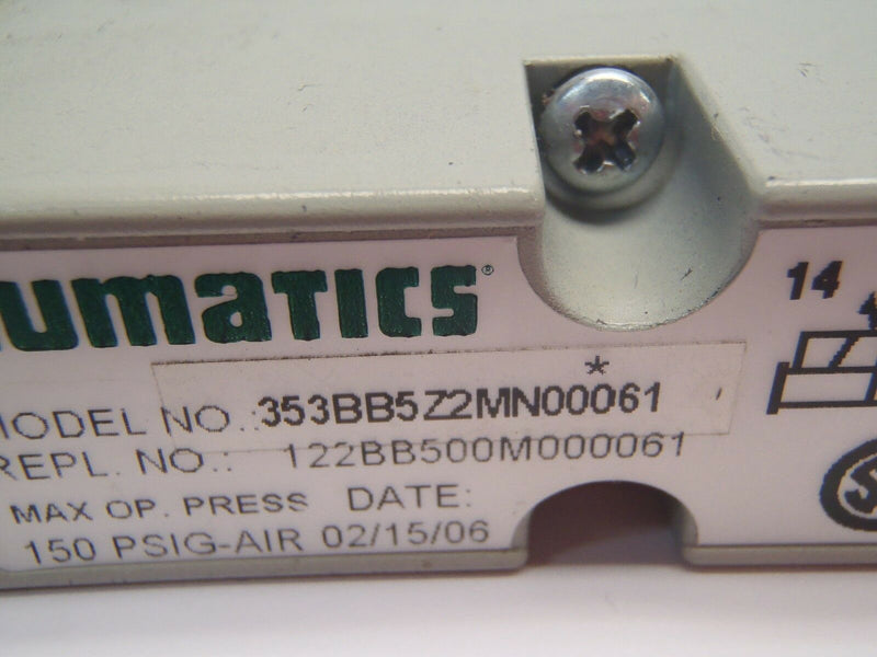 Numatics 353BB5Z2MN00061 2035 S/B DBL PLGN 2/8 24 VDC 2.5 W Valve - Maverick Industrial Sales