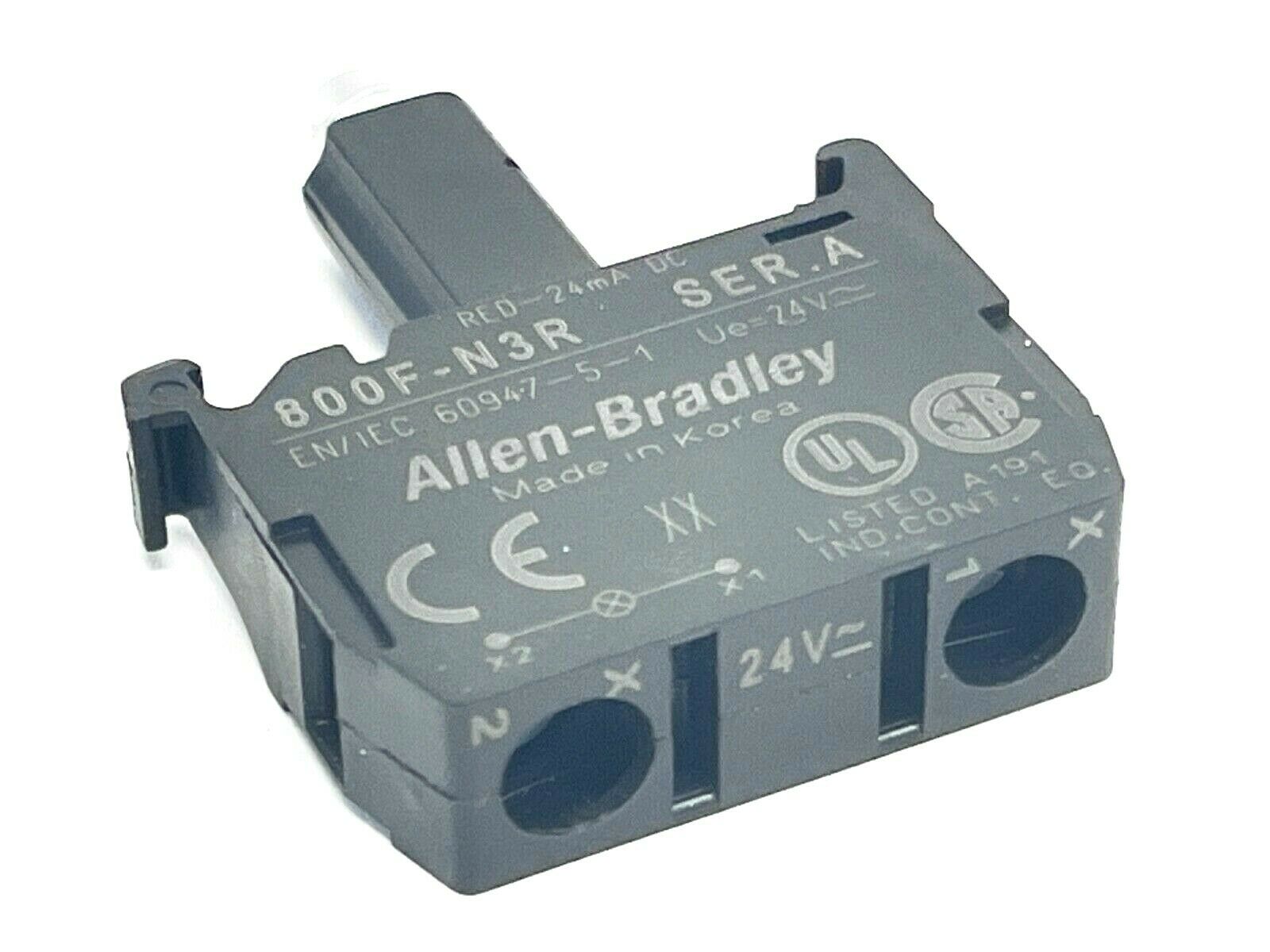 800F-N3R | Allen Bradley 800F-N3R Ser A Red Lamp Module