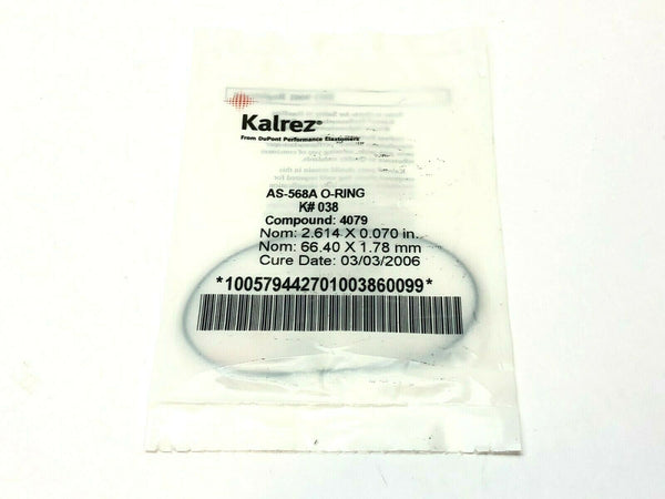 Kalrez AS-568A O-Ring Compound 4079 K#038 66.40mm X 1.78mm (Cure Date:2006) - Maverick Industrial Sales