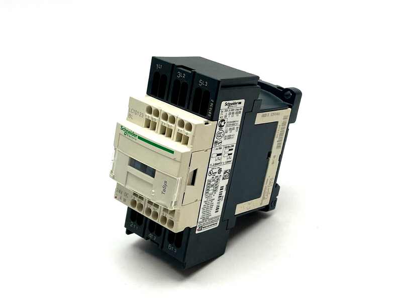 Schneider Electric LC1D123BL TeSys Deca Contactor 3P(3NO) 12A 24VDC - Maverick Industrial Sales