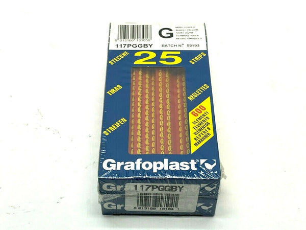 Grafoplast 117PGGBY Wiremarker Strips LOT OF 50 - Maverick Industrial Sales