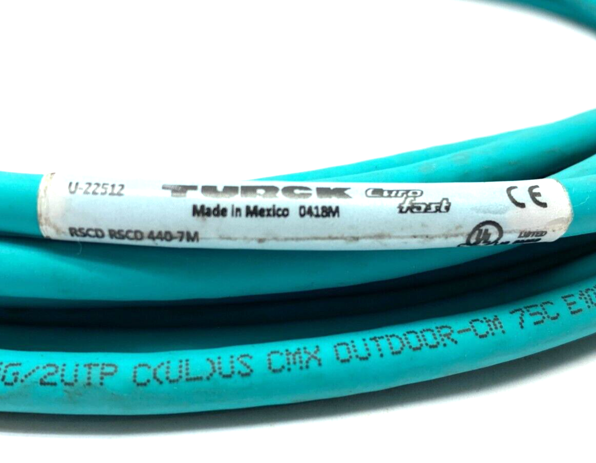 Turck RSCD RSCD 440-7M Double Ended Cordset Male M12 Euro Connect U-22512 - Maverick Industrial Sales