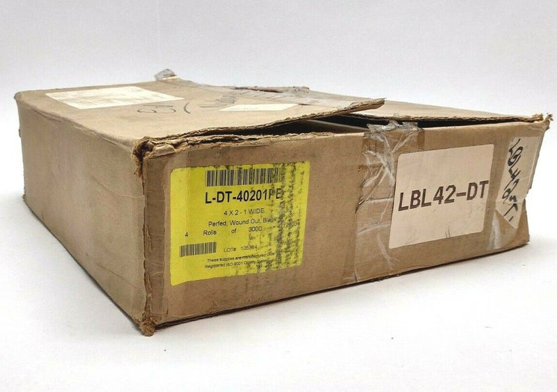 L-DT-40201PE 4x2-1 WIDE Perfed, Wound Out, Blank 3000 Thermal Labels CASE OF 4 - Maverick Industrial Sales