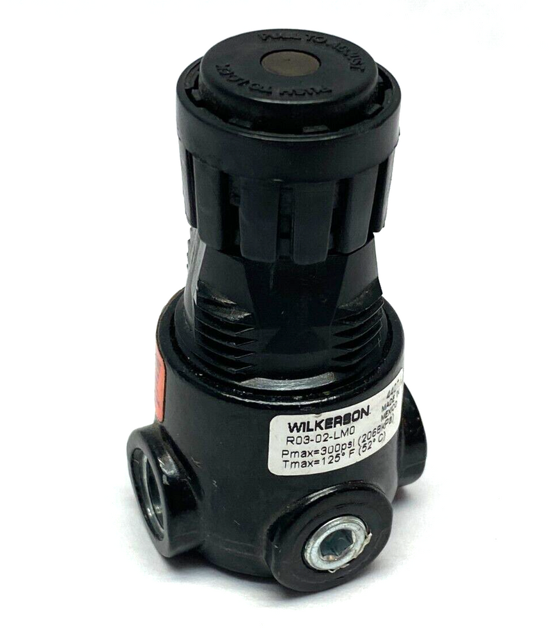 Wilkerson R03-02-LM0 Miniature Compressed Air Regulator 1/4″ NPT 300 Max psi - Maverick Industrial Sales