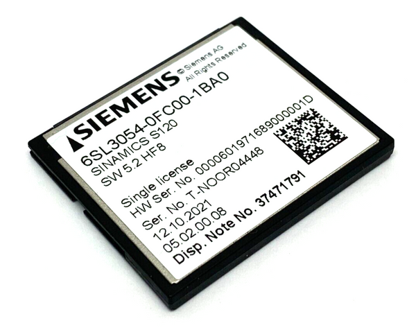 Siemens 6SL3054-0FC00-11BA0 Sinamics S120 Memory Card - Maverick Industrial Sales