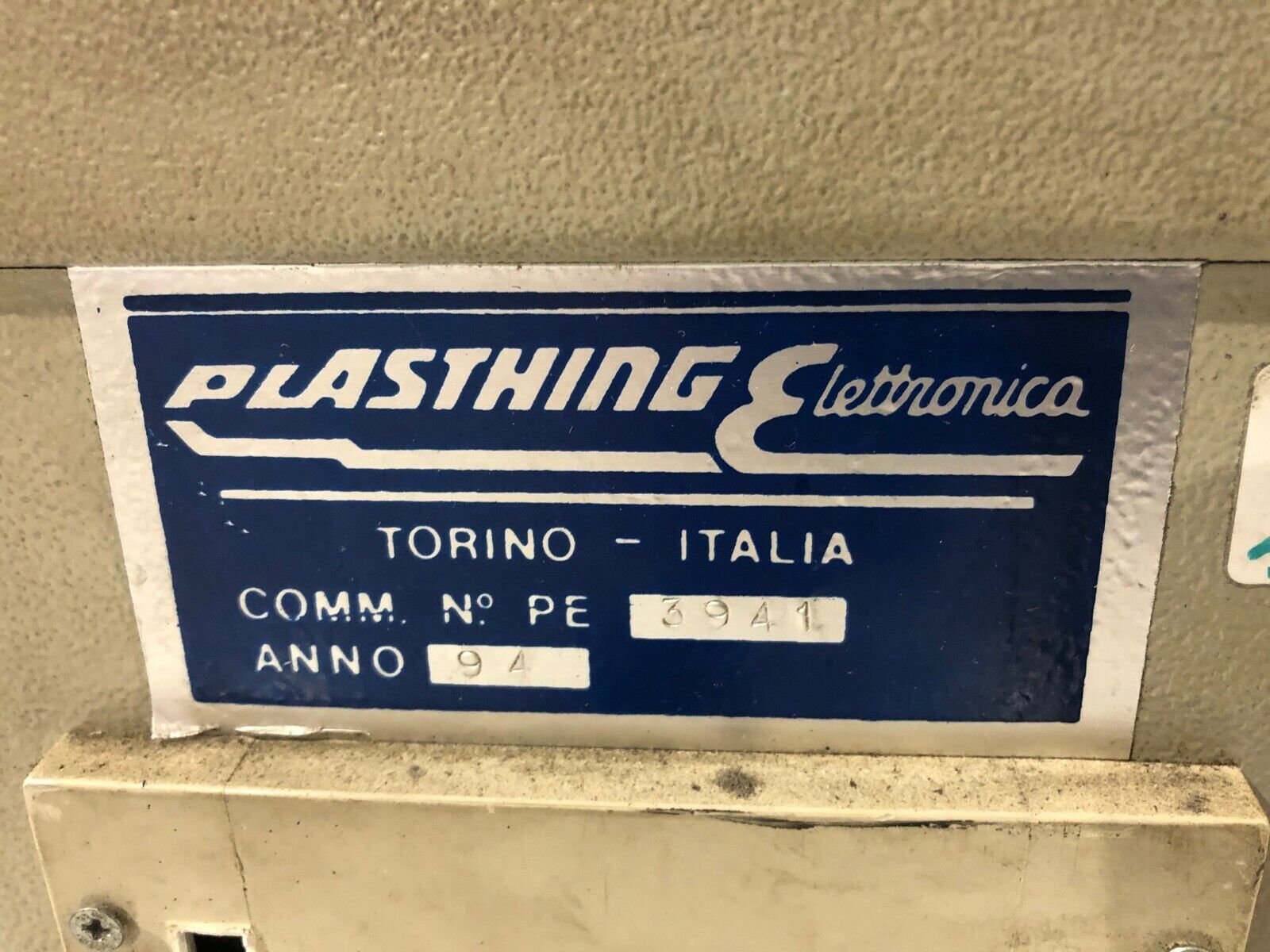 Plasthing Elettronica 3941 Anno 94 Temperature Controller System - Maverick Industrial Sales