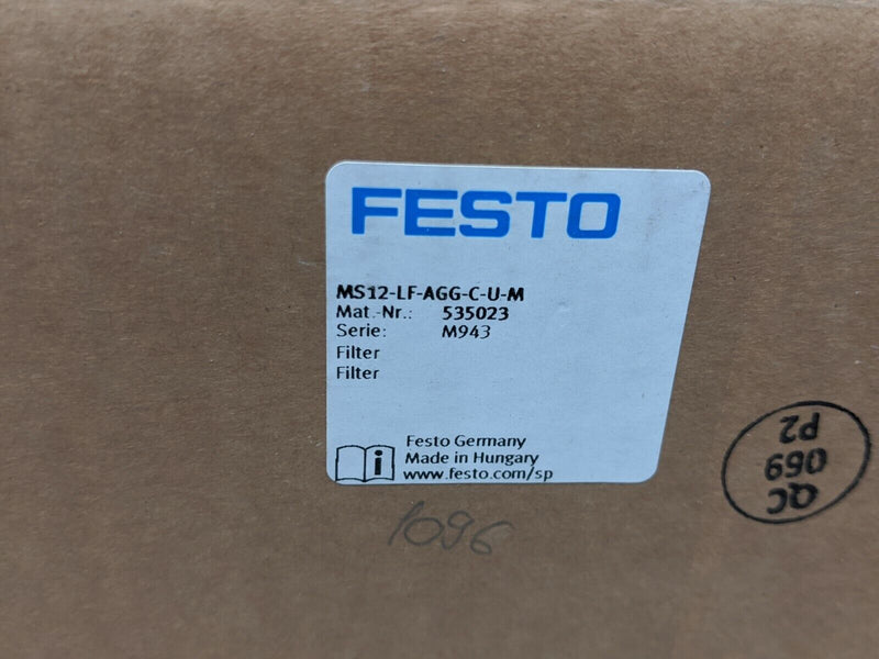 Festo MS12-LF-AGG-C-U-M Filter 535023 - Maverick Industrial Sales