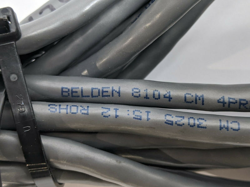 Belden 8786, 8104 (2), 8102 Cables w/ 25 Pin Fem. & Various Male Conn. LOT OF 4 - Maverick Industrial Sales