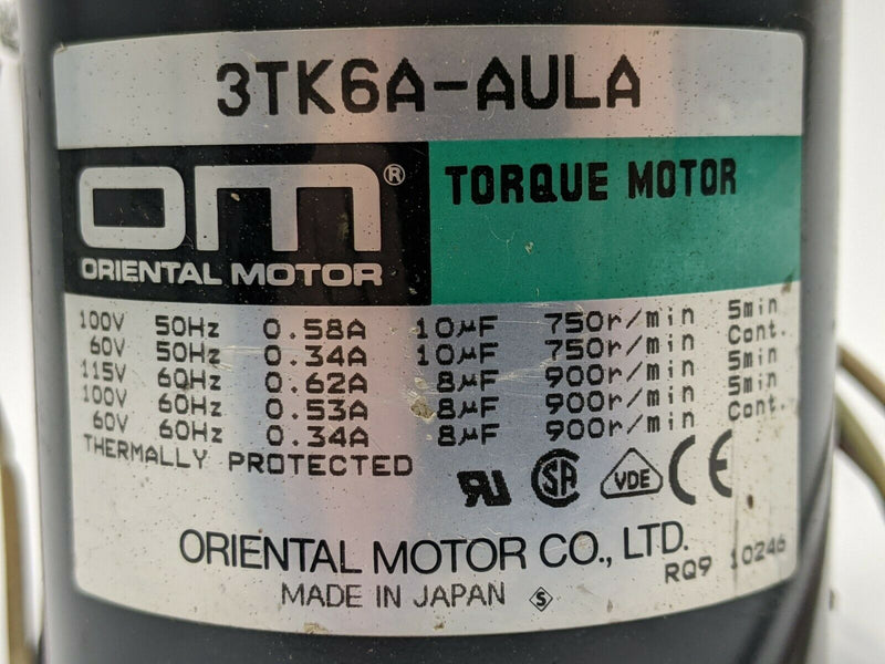 Oriental Motor 3TK6A-AULA Torque Motor - Maverick Industrial Sales