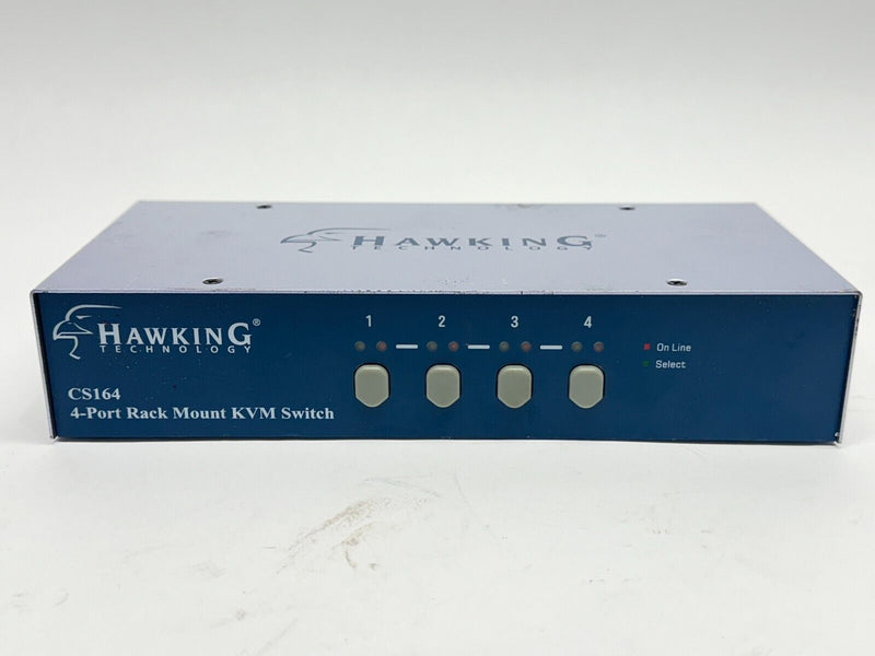 Hawking Technology CS164 4-Port Rack Mount KVM Switch - Maverick Industrial Sales