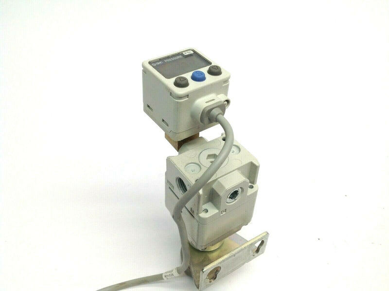 SMC IR1020-N01B Regulator and ISE40A-N01-T-P Digital Pressure Switch - Maverick Industrial Sales