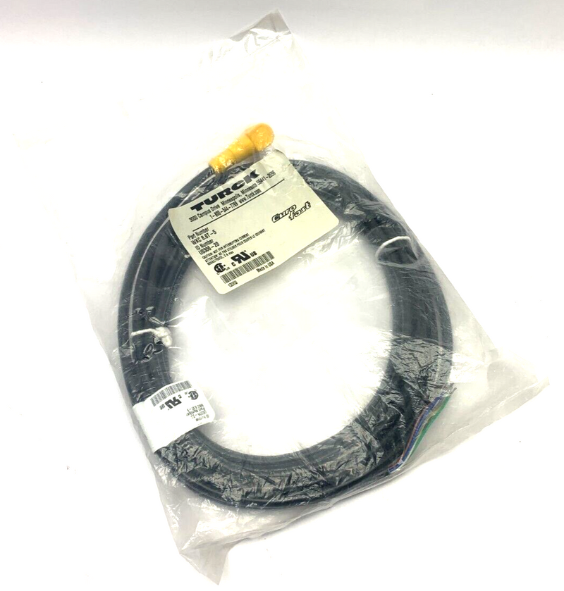 Turck WKC 8.6T-5 Euro Fast Cordset U-5306-20 - Maverick Industrial Sales