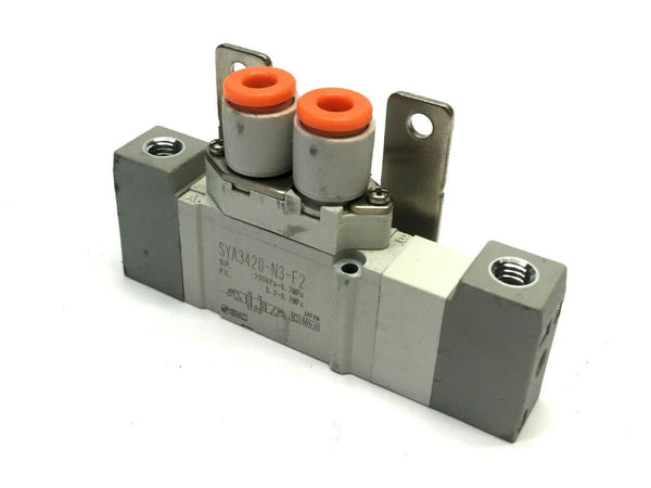 SMC SYA3420-N3-F2 Pneumatic Solenoid Valve -100KPa-0.7MPa - Maverick Industrial Sales