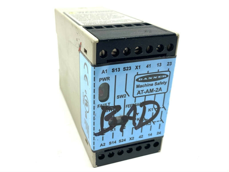 Banner AT-AM-2A Safety Relay Module 71976 - Maverick Industrial Sales