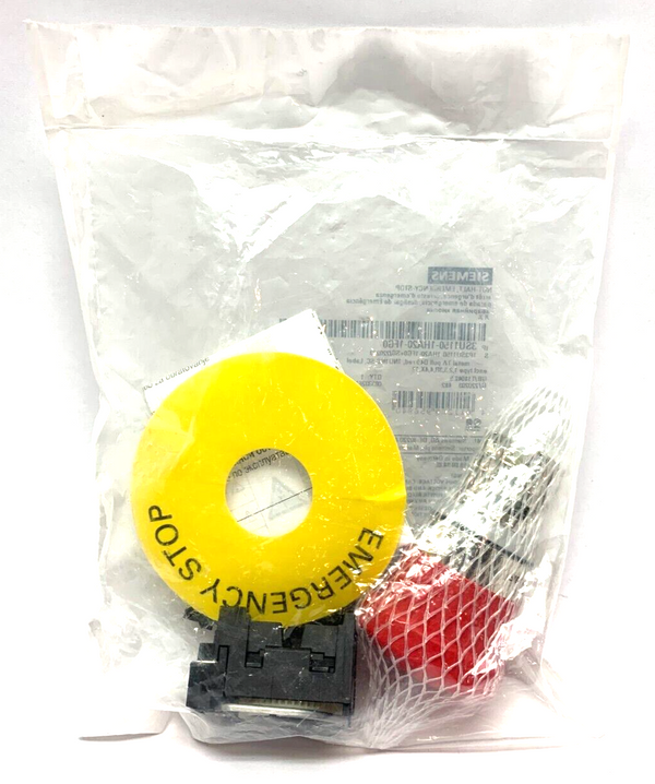 Siemens 3SU1150-1HA20-1FG0 22mm Push Button Red Metal Bezel D40 Red - Maverick Industrial Sales