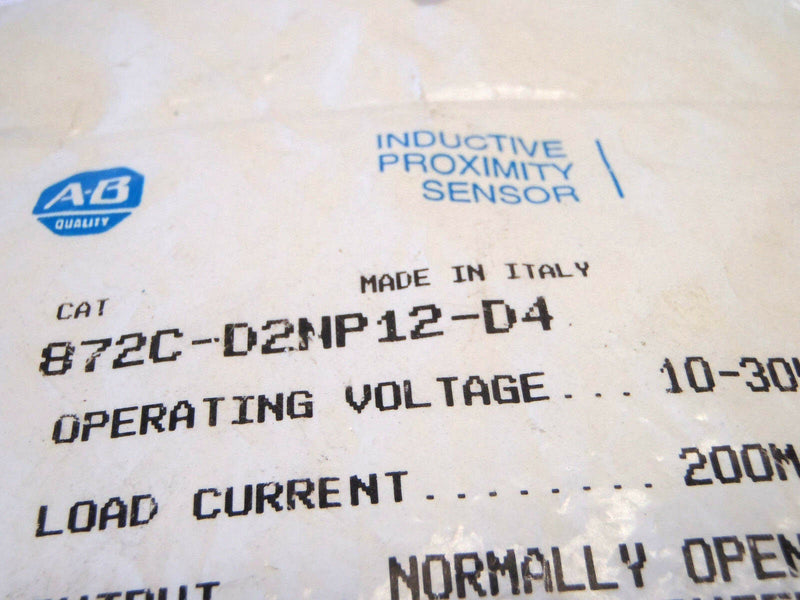 Allen Bradley 872C-D2NP12-D4 Ser. A Inductive Proximity Sensor 10-30 VDC - Maverick Industrial Sales