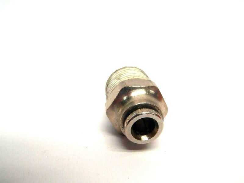 Clippard PQS-MC08W Stainless Push-Quick Male Connector 3/8 NPT 1/4 OD Tubing - Maverick Industrial Sales