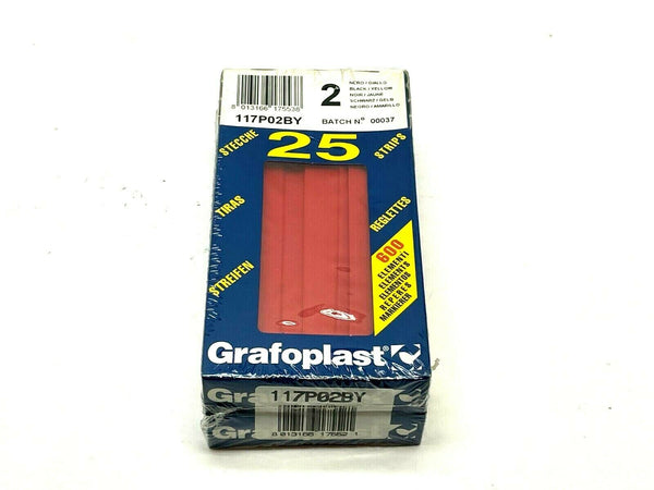 Grafoplast 117P02BY Wiremarker Strips LOT OF 50 - Maverick Industrial Sales