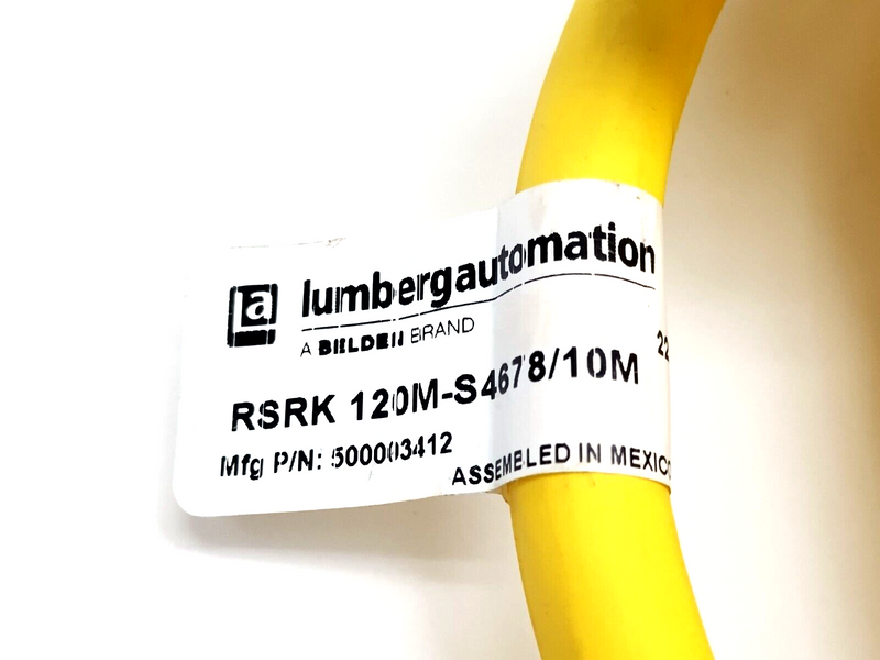 Lumberg RSRK 120M-S4678-10M Cordset 12-Pin 1-1/8" Male To Female 10m 500003412 - Maverick Industrial Sales