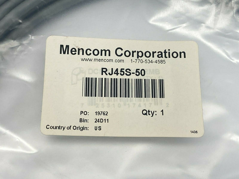 Mencom RJ45S-50 Shielded CAT 5 RJ45 Ethernet Cable w/ Strain Relief 50' FT - Maverick Industrial Sales