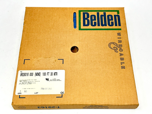 Belden 9R28016 000100 Flat Rainbow Cable 9R280XX Series #28-16c PVC 100ft - Maverick Industrial Sales