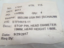 Misumi STFHN19-11 Stop Pin 19mm Head Dia 11mm Head Height LOT OF 4 - Maverick Industrial Sales