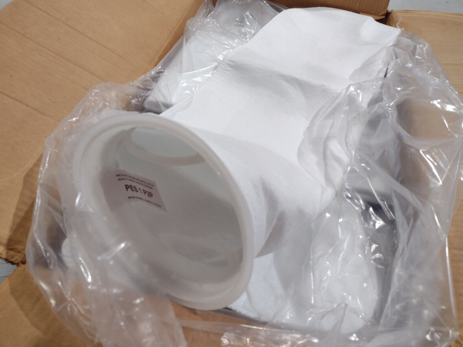 PES1P2P Polyester Felt Bag Filter with Plastic Flange, 1 Micron, Case OF 50 - Maverick Industrial Sales