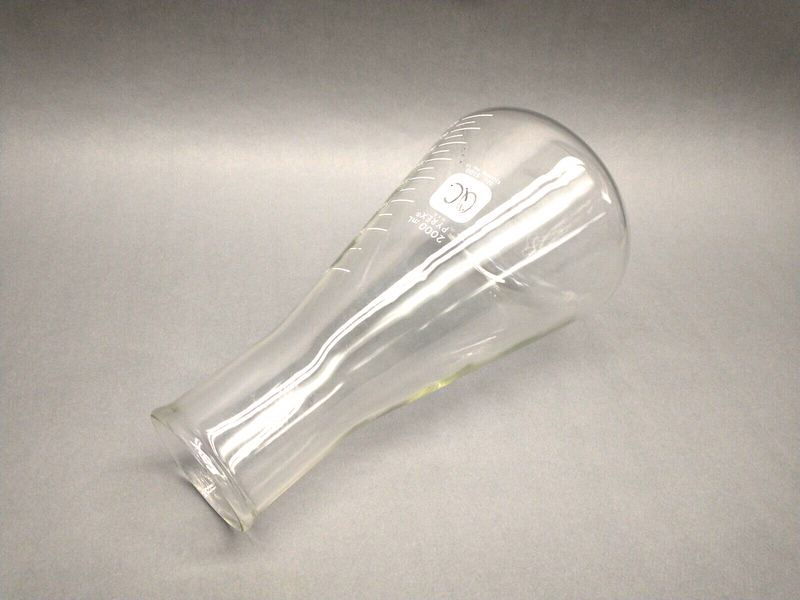 Pyrex 5100-2L Wide Mouth Erlenmeyer Flask 2000mL Stopper No. 13, 5100 - Maverick Industrial Sales