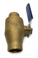 Nibco S-585-70 1-1/2" Two-Piece Bronze Ball Valve Solder End Connections - Maverick Industrial Sales