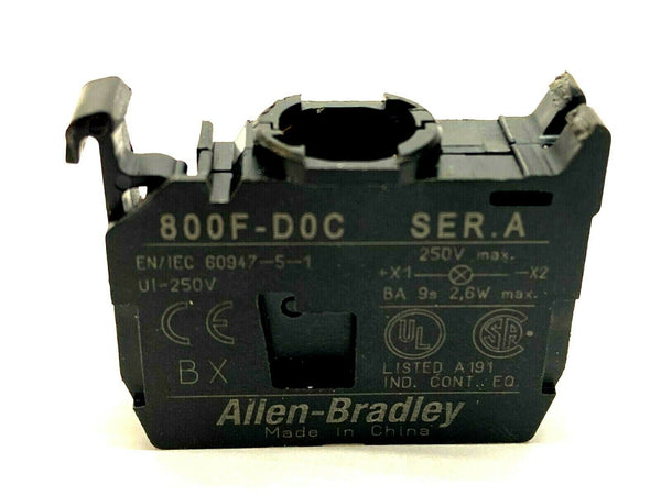 Allen Bradley 800F-D0C Light Module Contact Block - Maverick Industrial Sales