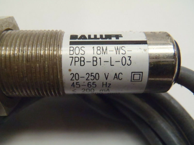 Balluff BOS 18M-WS-7PB-B1-L-03 Proximity Sensor - Maverick Industrial Sales