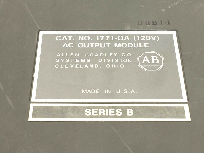 Allen Bradley 1771-OA Ser B 8-Point Digital AC Output Module 120V LOT OF 3 - Maverick Industrial Sales