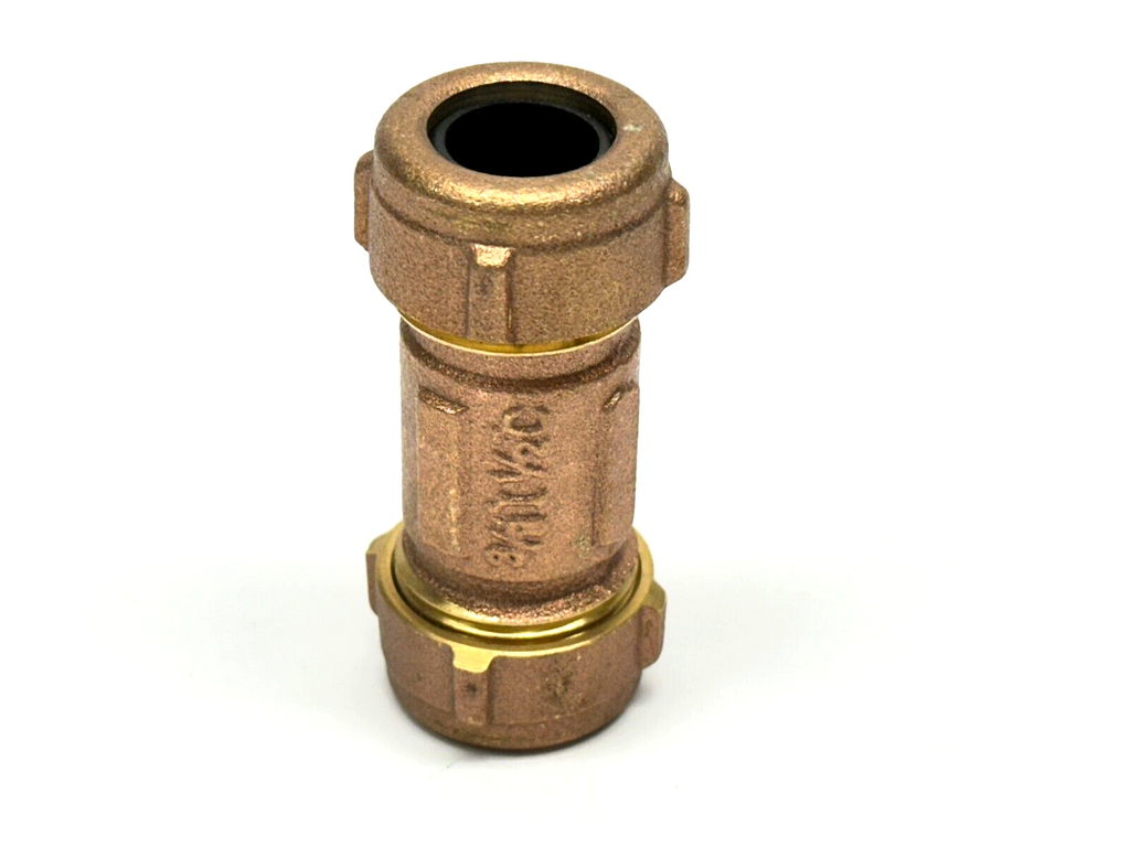 3/8 Pipe 1/2 Copper Tube Brass Compression Pipe Joining Coupling