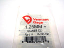 Vermont Gage 112301250 1.25mm+ Class ZZ Pin Gage - Maverick Industrial Sales