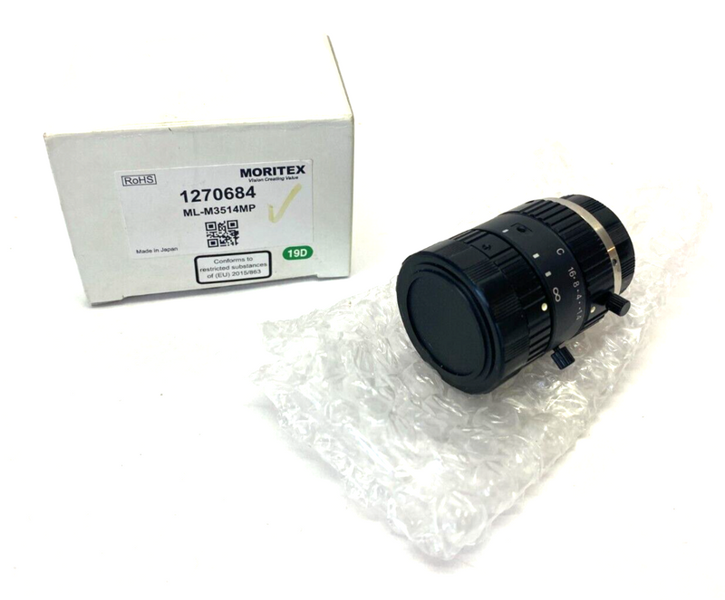 Moritex ML-M3514MP Mega-Pixel CCTV Camera Lenses 35mm Focal Distance 1270684 - Maverick Industrial Sales