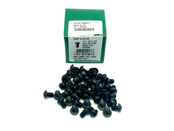 Decorah 363-0406-01-0050 Hex Button Head Cap Screws 1/4"-20 x 3/8" BOX OF 50 - Maverick Industrial Sales