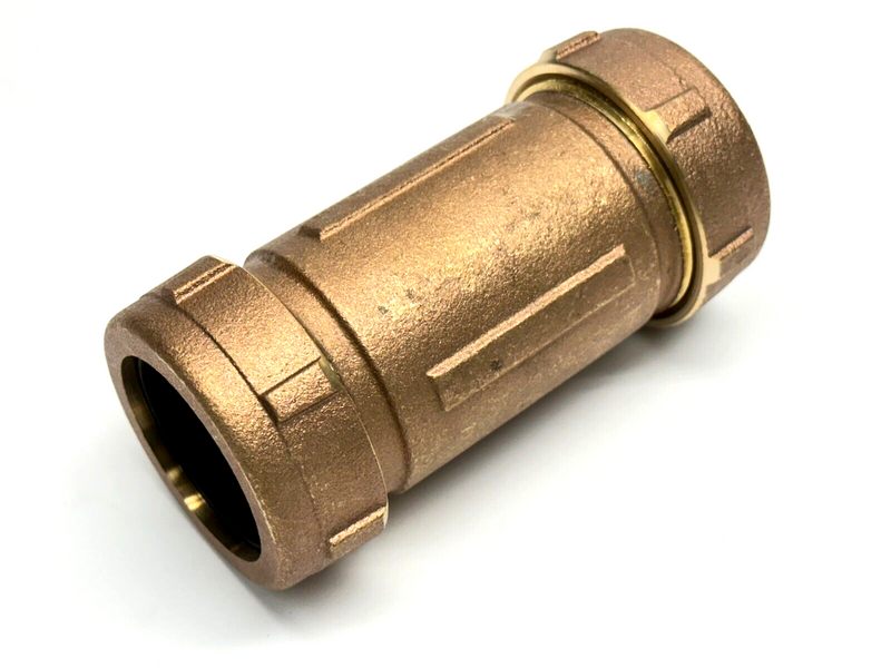 1-1/4" Pipe 1-1/2" Copper Tube Brass Compression Pipe Joining Coupling 5" Long - Maverick Industrial Sales