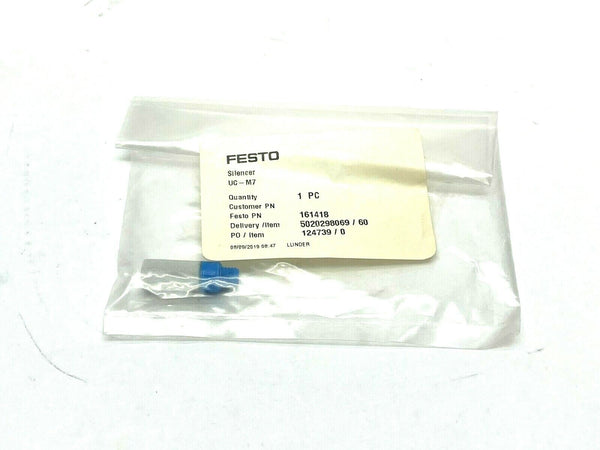 Festo UC-M7 Pneumatic Muffler 161418 - Maverick Industrial Sales