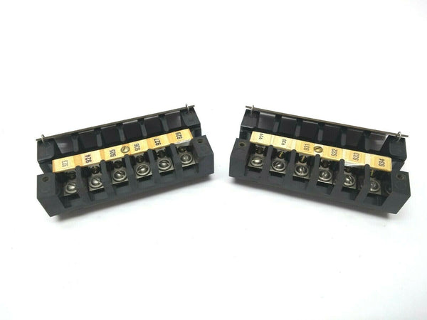 General Electric 183B4226 P-2 6 Pole Terminal Block LOT OF 2 - Maverick Industrial Sales