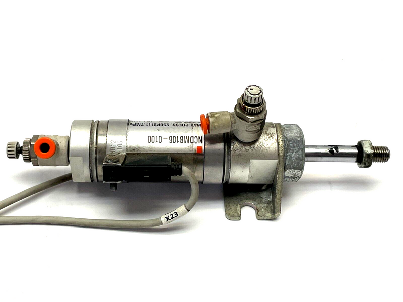 SMC NCDMB106-0100 Round Body Cylinder w/ Auto Switches - Maverick Industrial Sales