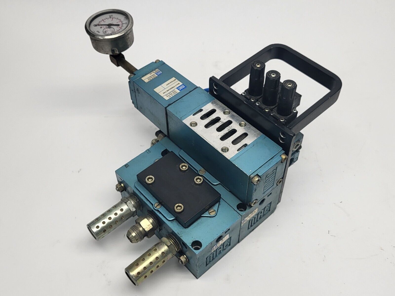 MAC Valves MM-A2B-231 Manifold w/ MPPA2A-0027 Pressure Pak NO PRESSURE GAUGE - Maverick Industrial Sales