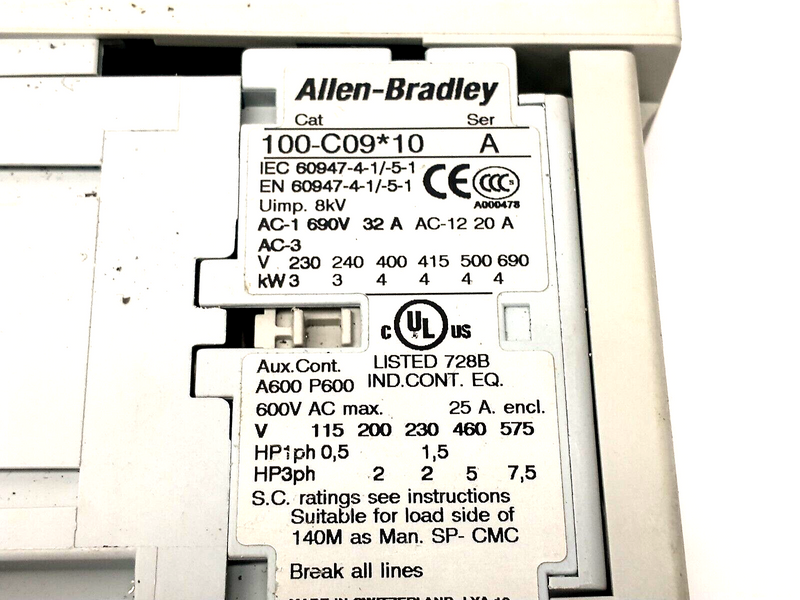 Allen Bradley 190S-AND2-CB16C-R Ser. B Compact Comb Starter w/ Circuit Breaker - Maverick Industrial Sales