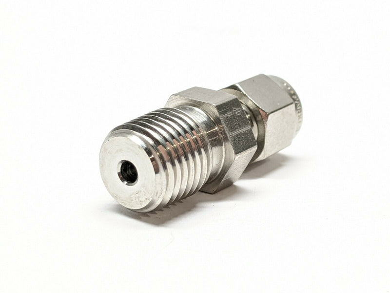 Parker 3-4 FBZ-SS-C 3/16" Tube to 1/4" NPT Male Adapter Connector - Maverick Industrial Sales