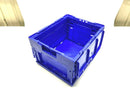 Lewis Systems FA1215-089 5.3 Gal Blue 15 x 12 x 9" Folding Transport Crate - Maverick Industrial Sales