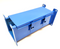 Hoffman F44L12 Hinged Cover Straight Section Lay-In Wireway 4"x4"x12" BLUE PAINT - Maverick Industrial Sales