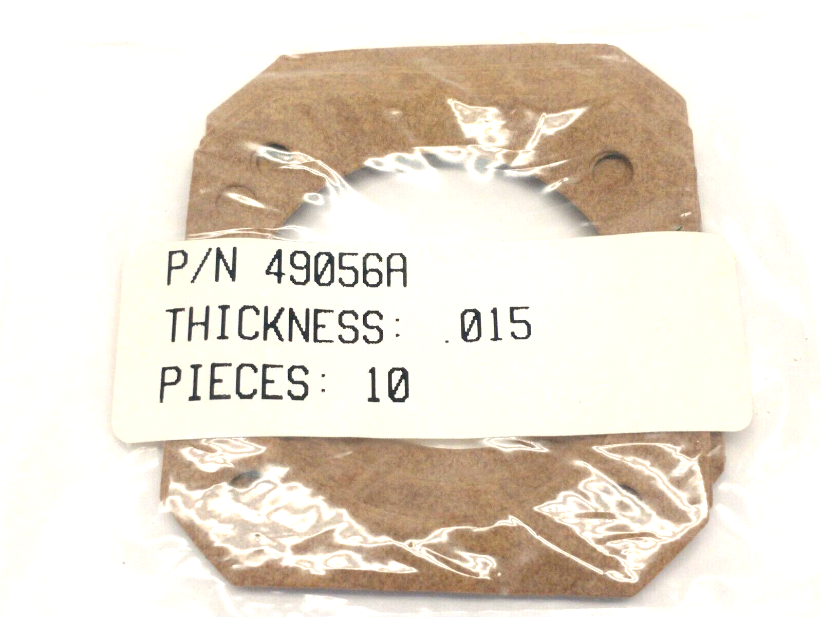 49056A Gasket 2.5" x 2.5" x .015" Thickness LOT OF 10 - Maverick Industrial Sales
